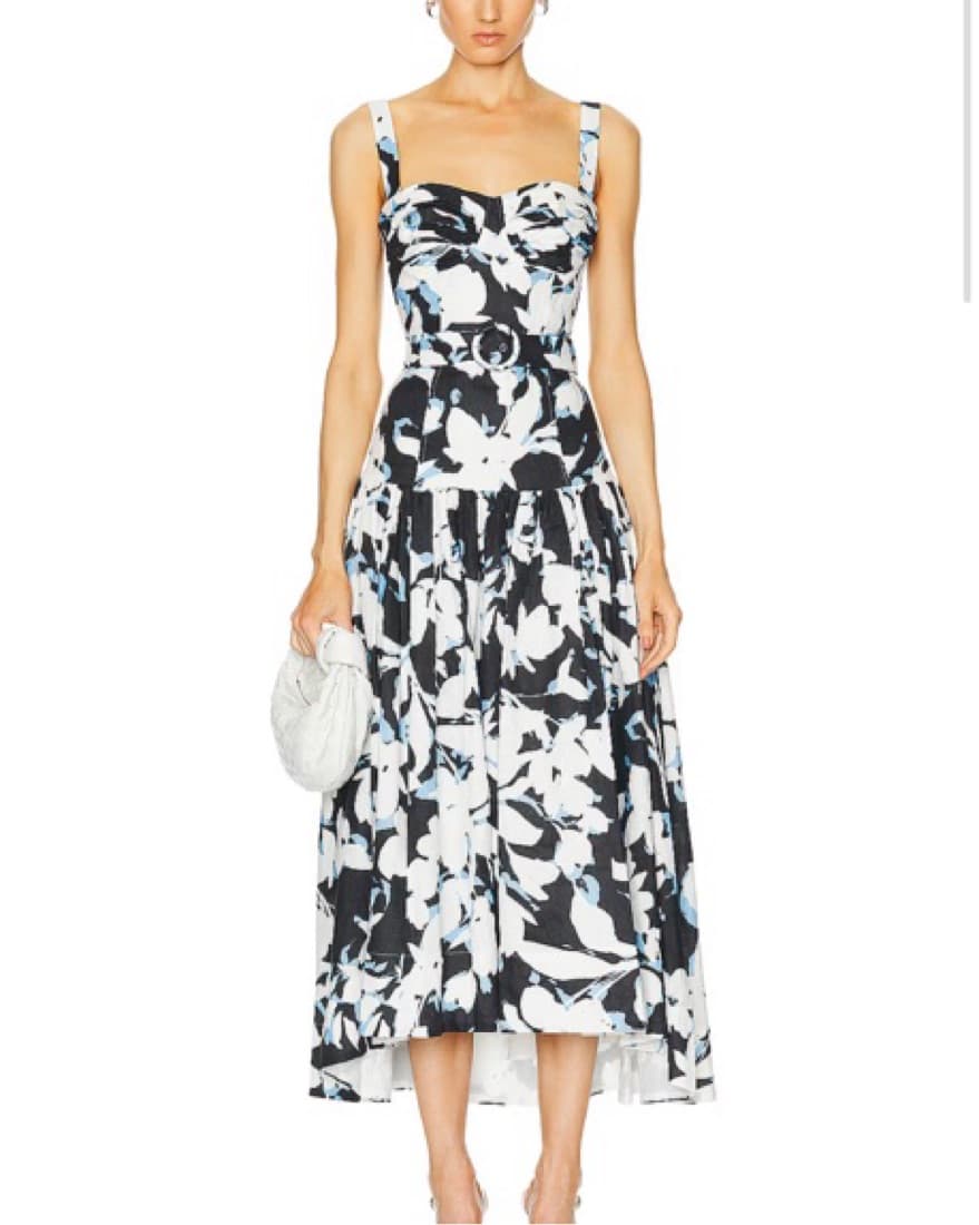 NICHOLAS Drop Waist Corset Midi  - Image 1