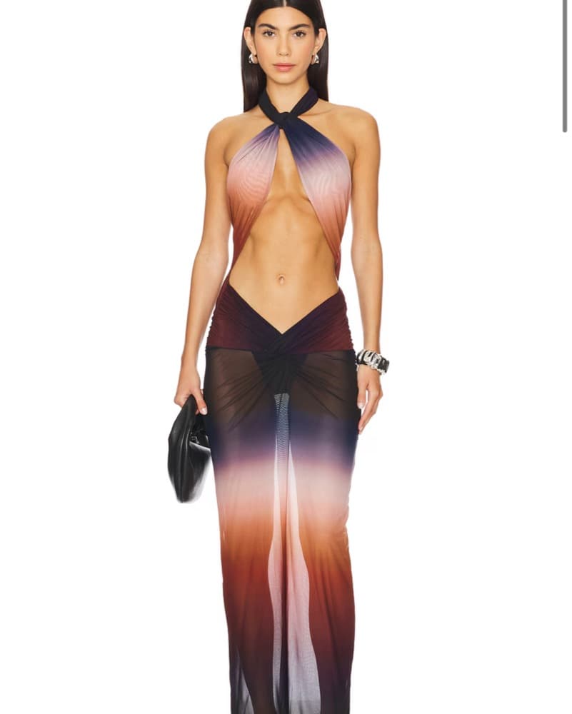 Revolve Wrap Maxi Dress - Image 3