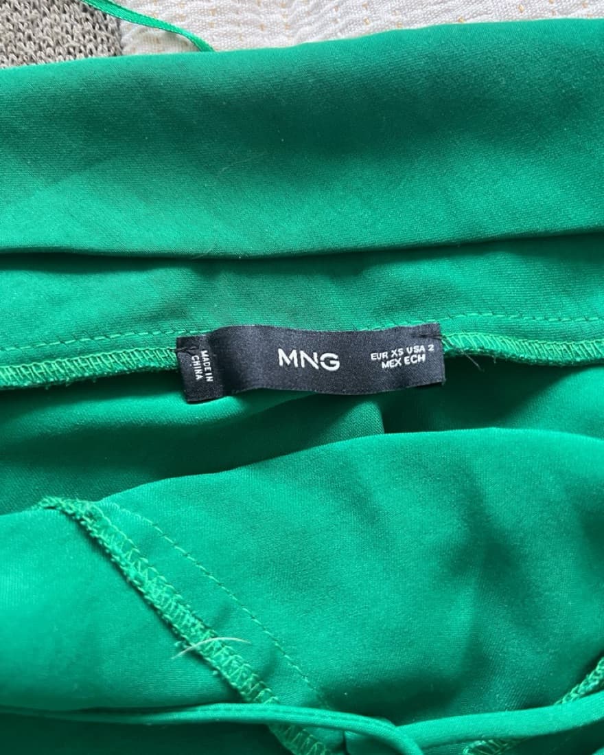 Green Mango Satin Panel Midi Dress - Image 4