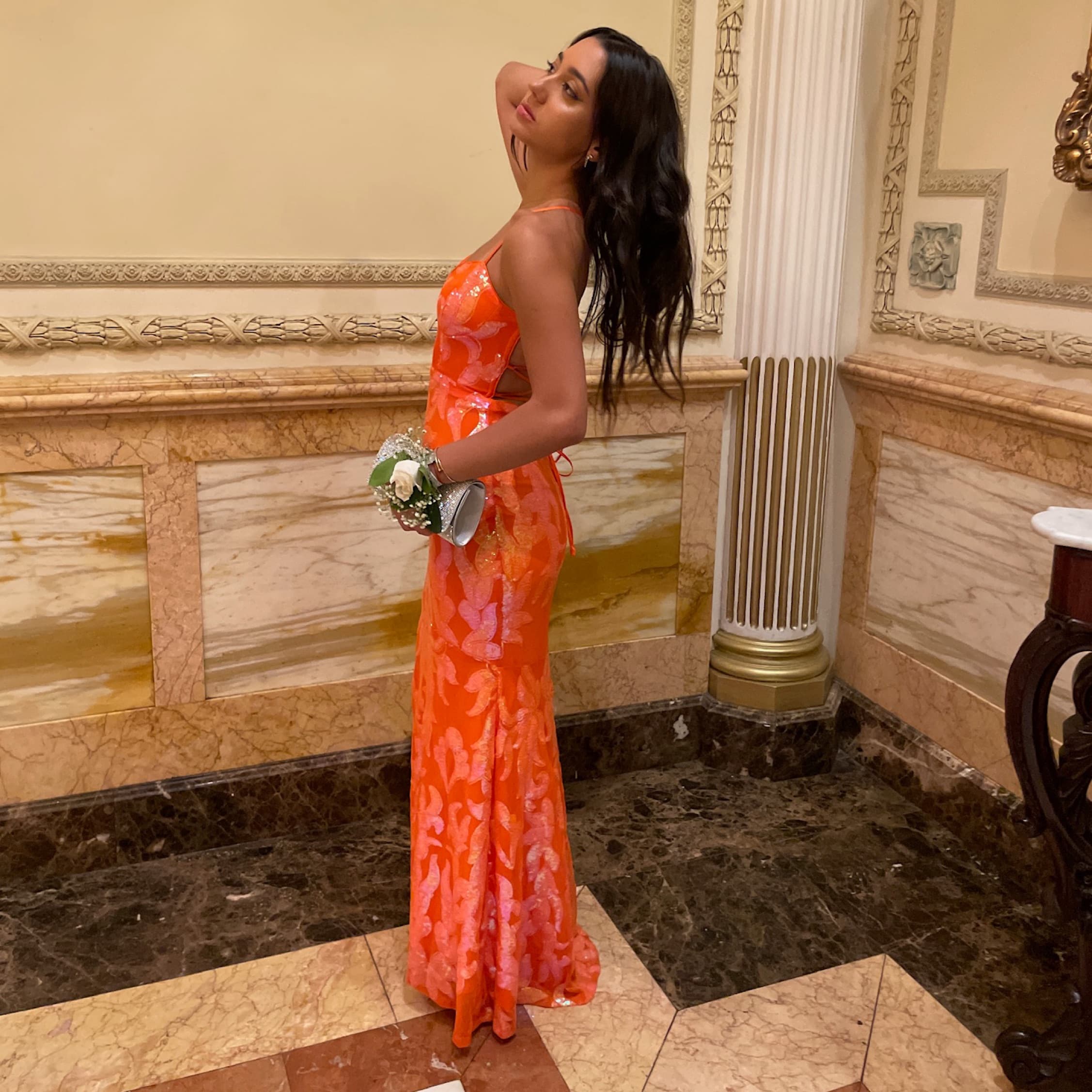 Orange Lulus Formal Dress  - Image 3