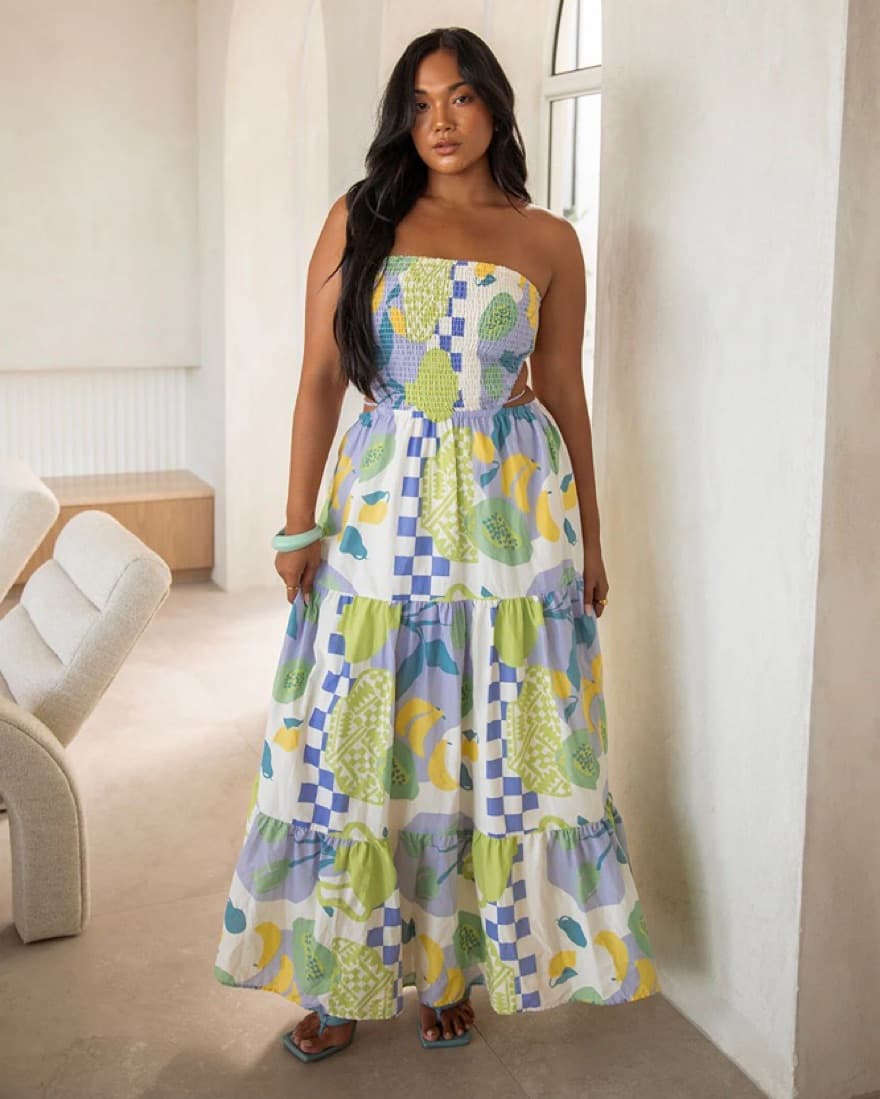 Sabo - Multi Strapless Maxi Dress  - Image 1