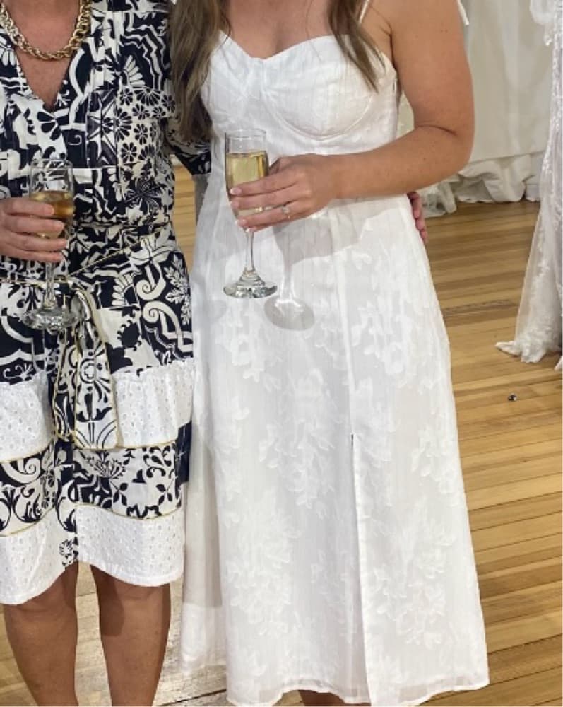 White Midi Dress - Image 3