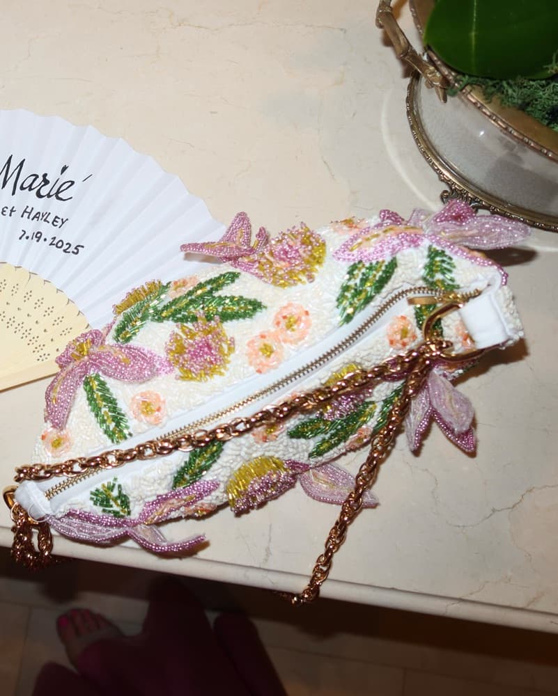 Patbo Beaded Floral Bag - Image 3