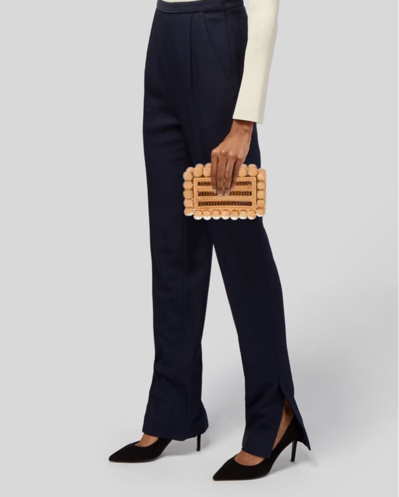 Cult Gaia Rattan Minaudière - Image 2