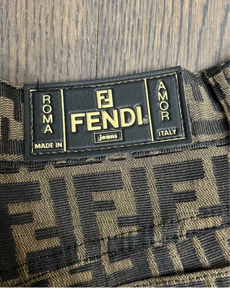 Fendi Vintage Classic Zucca Logo Jeans - Image 4