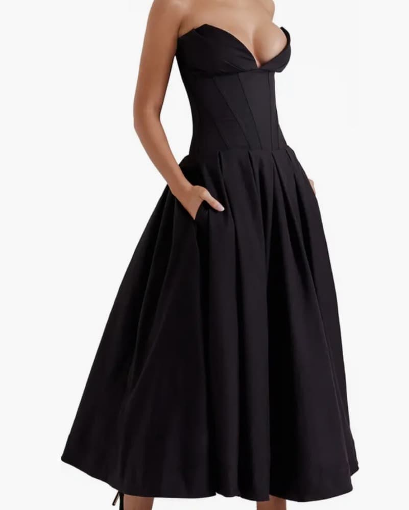 House of CB Lady Strapless Dress - Image 2