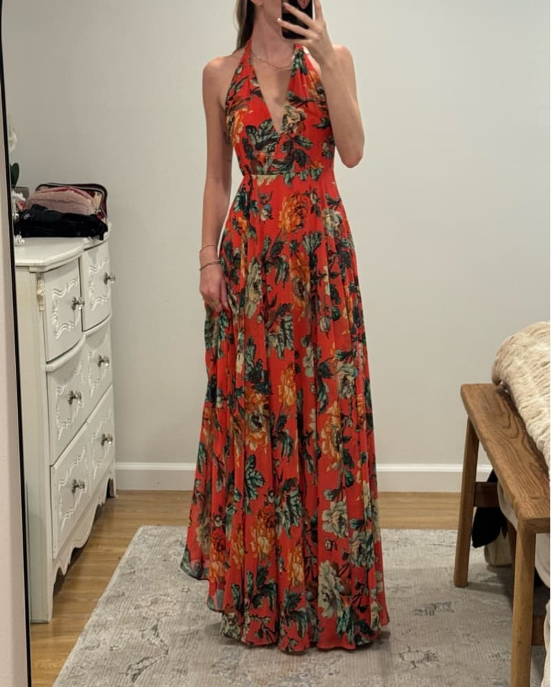 Vibrant Floral Maxi Dress - Image 2