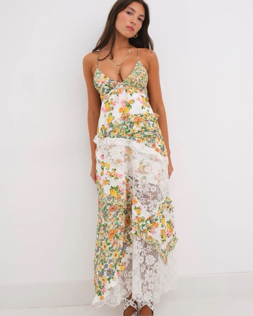 For Love & Lemons Rosalyn Maxi Dress - Image 1