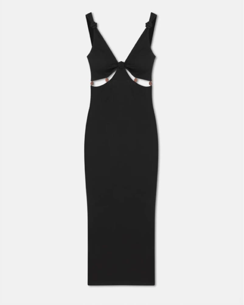 Nanushka Saar Beaded Mesh-Jersey Midi  - Image 3