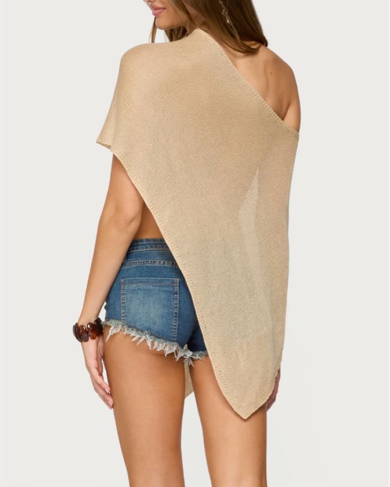 Edikted Knit Poncho - Image 2