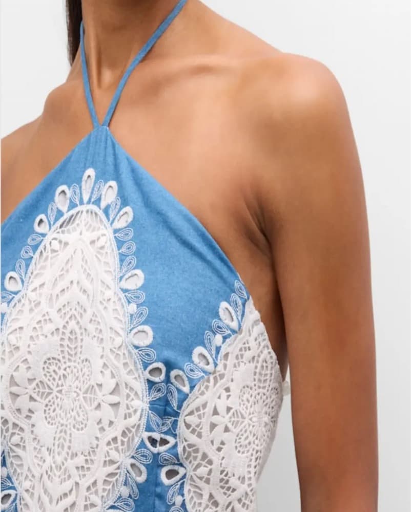 Le Superbe Provence Eyelet Midi Dress - Image 3