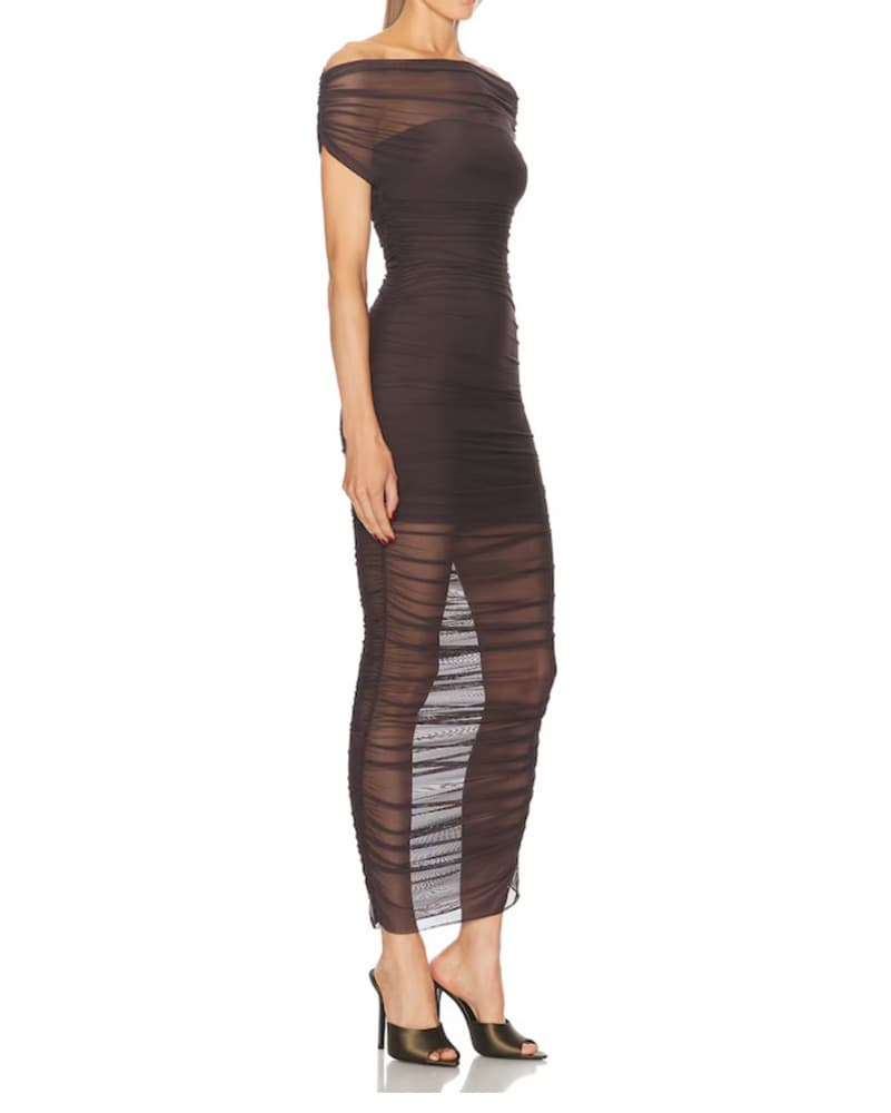 Noel Off Shoulder Midi Dress - Image 2