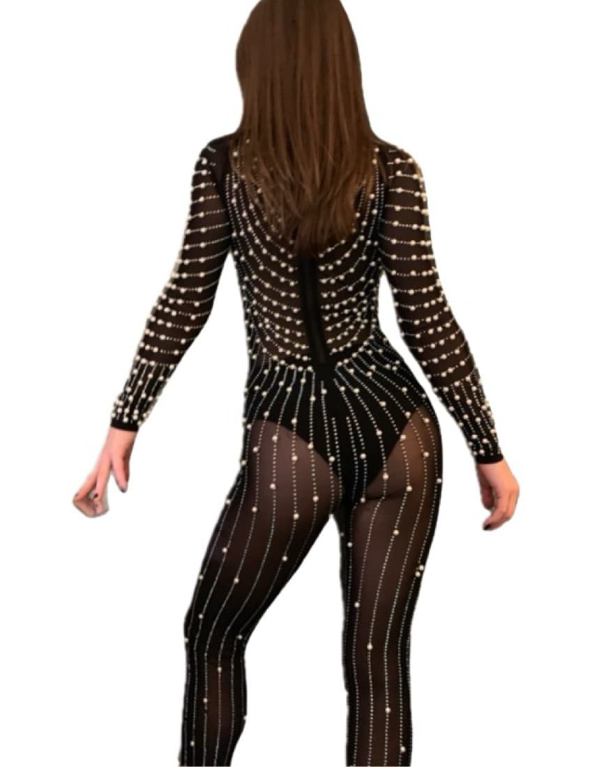 Fashion Nova mother of pearl jumpsuit  - Image 6