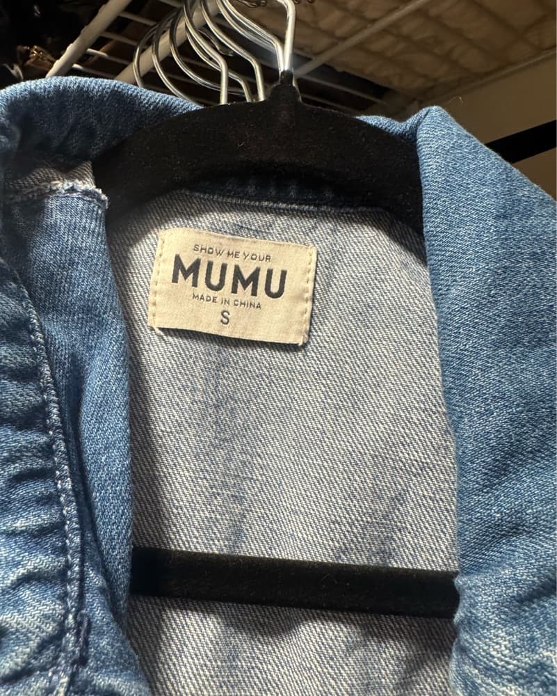 Show Me Your Mumu Denim Mini Dress - Image 3