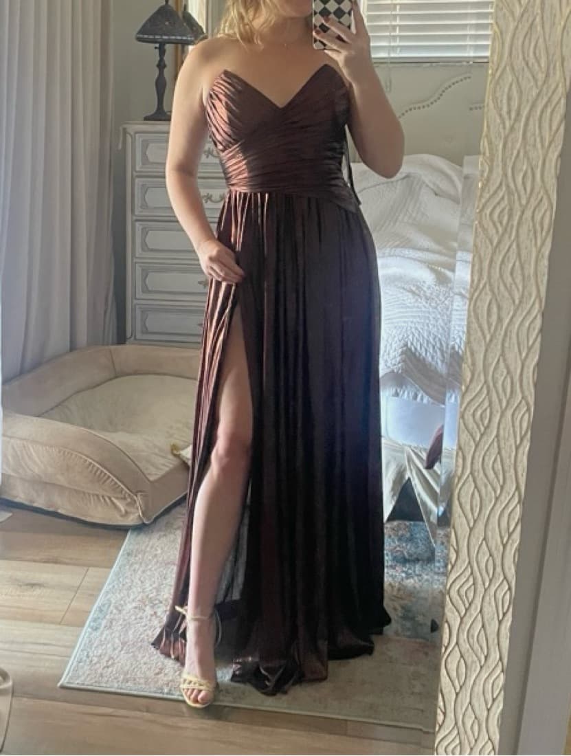 Retrofete Waldorf Dress In Coffee Bean - Image 2