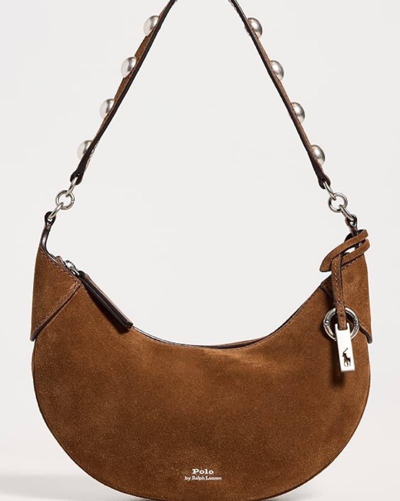 Ralph Lauren Polo ID Studded Suede Bag - Image 3