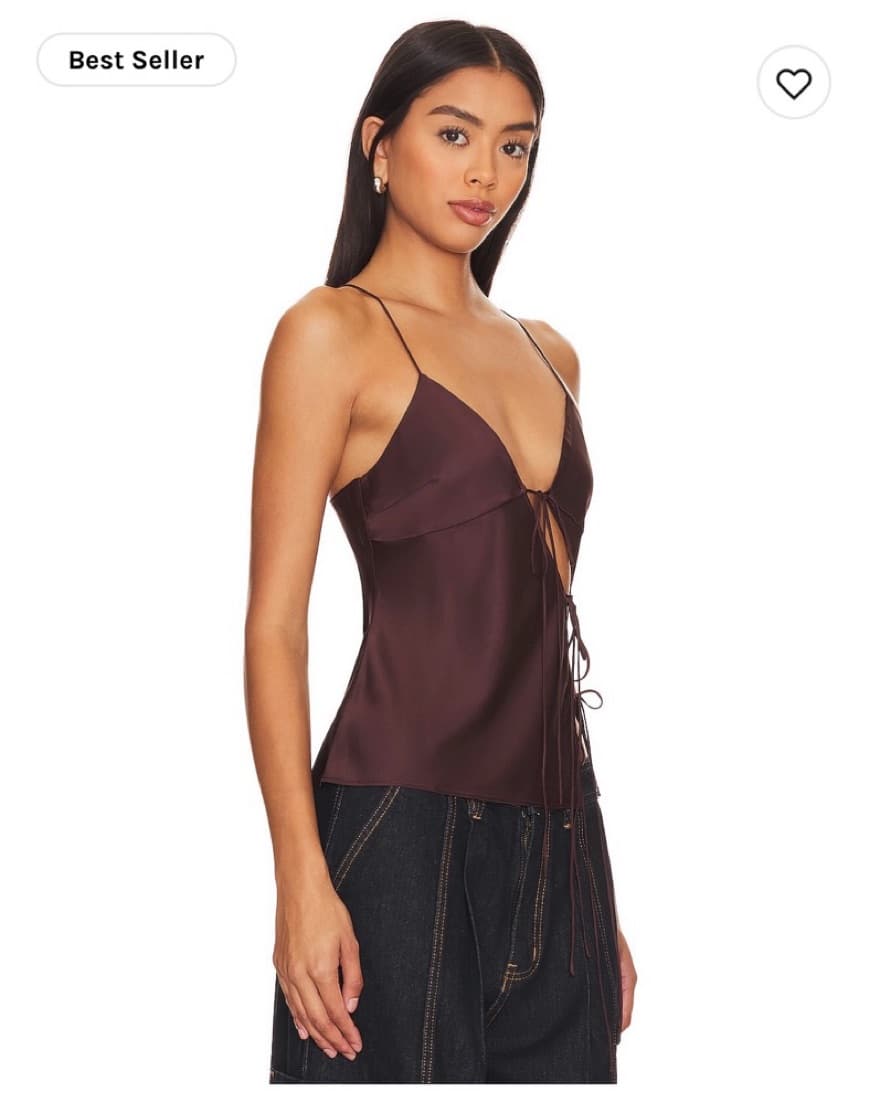Lioness Mariah Cami In Garnet  - Image 2