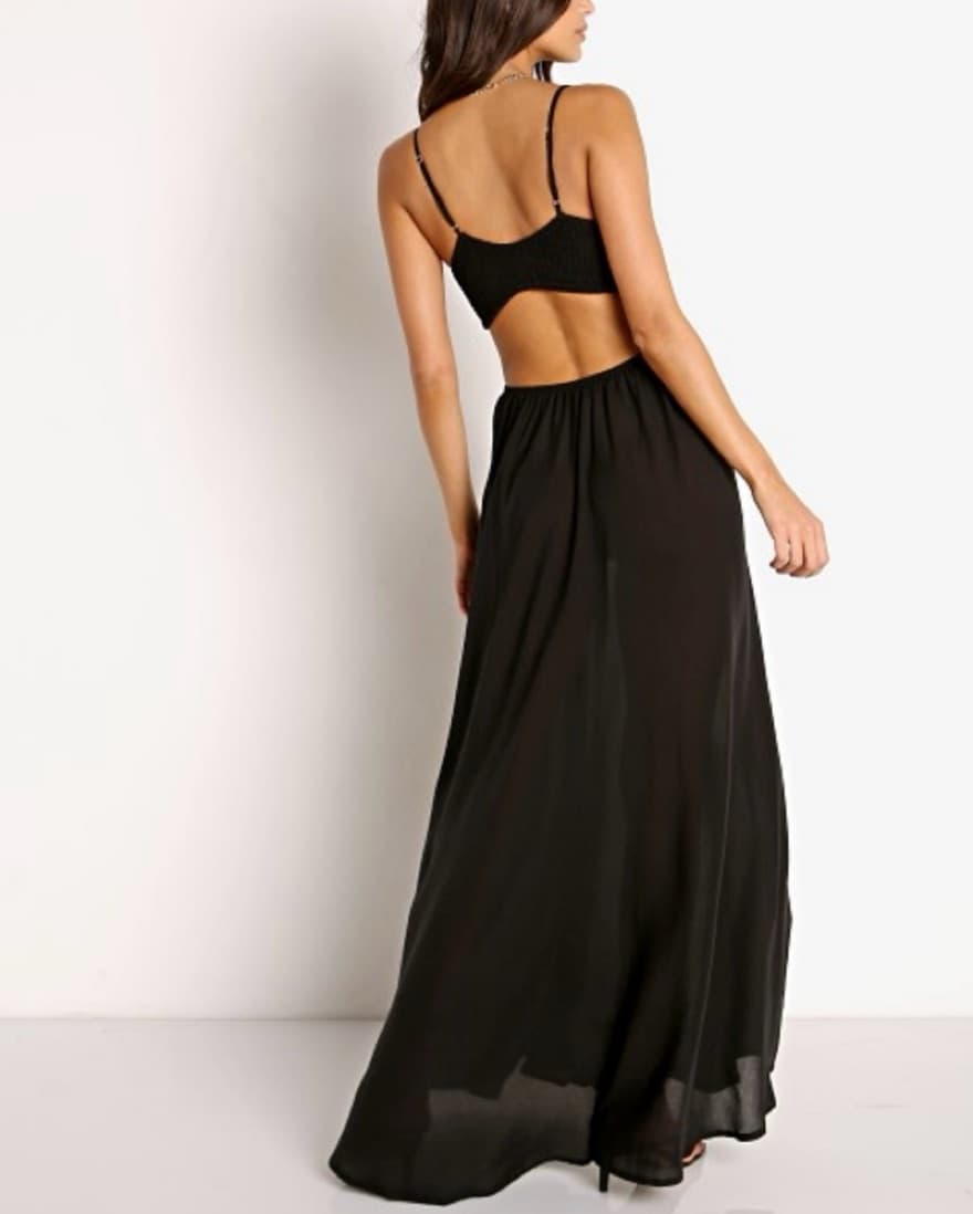 Indah Black Maxi Dress - Image 3