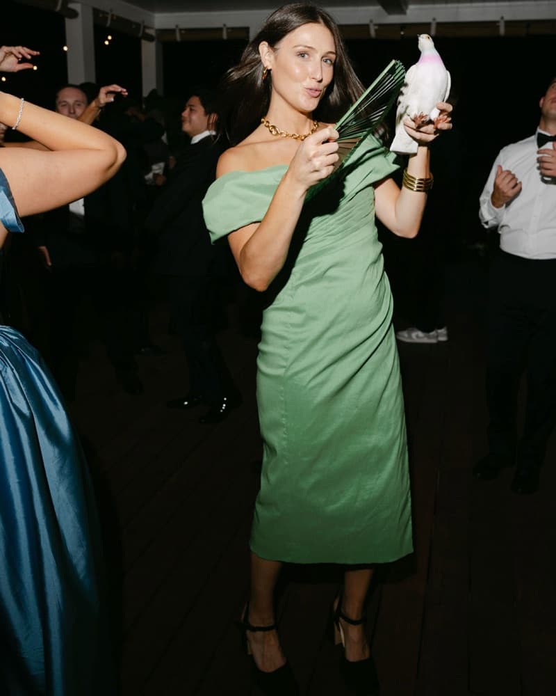 Rachel Gilbert Green Gia Dress  - Image 2