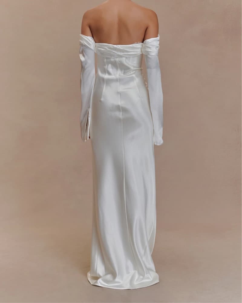 Meshki White Giselle Dress - Image 3