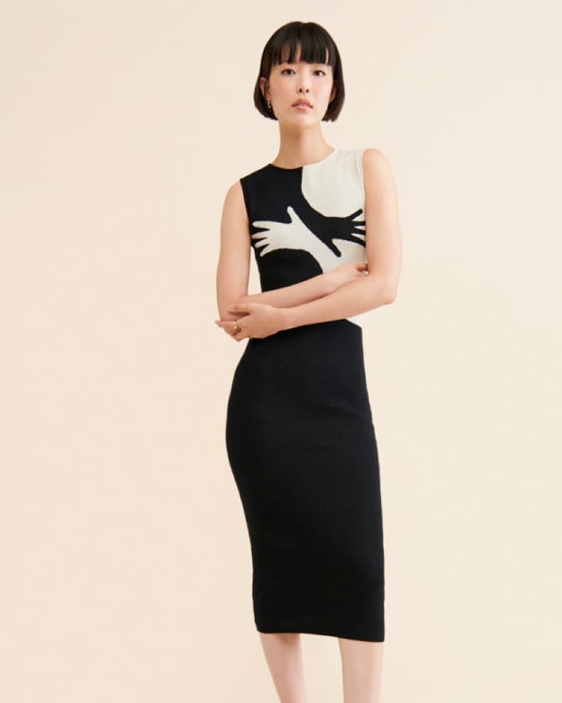 Another Girl Handsy Knit Midi Dress - Image 3