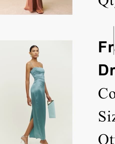 Reformation Frankie silk dress - Image 1