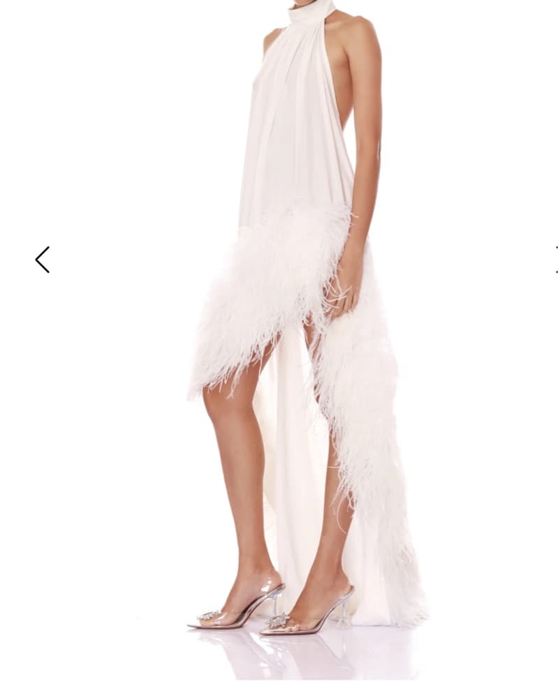 Madeline Halter Neck White Gown  - Image 4