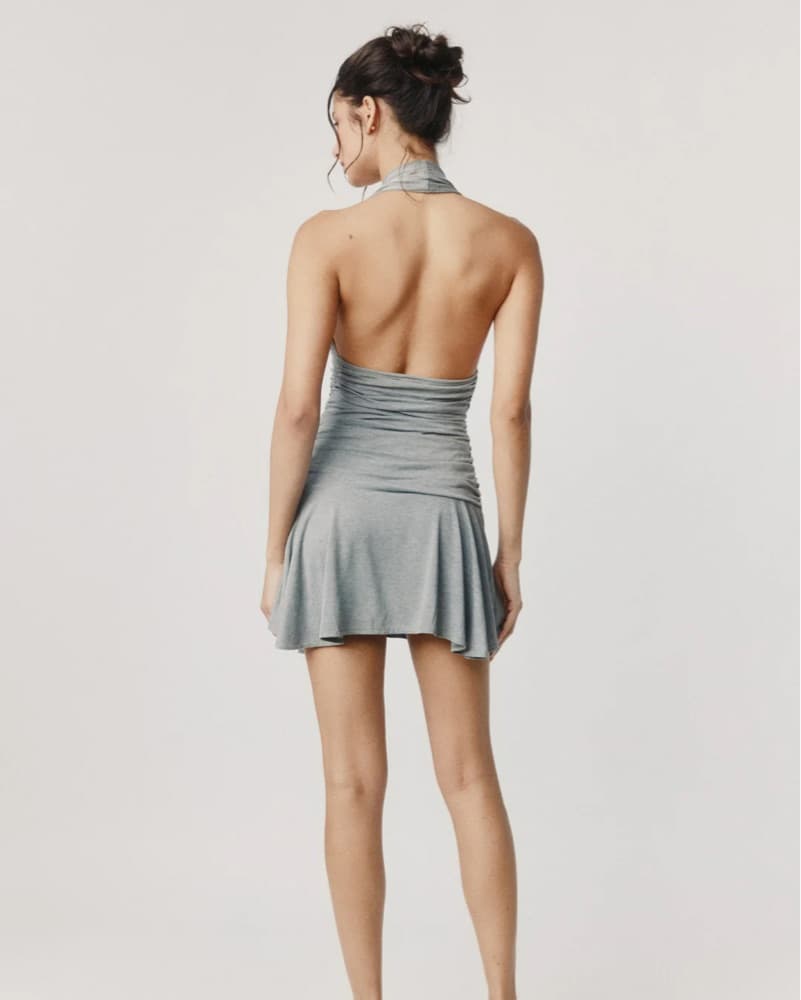 With Jean Astoria Dress In Grey - Image 2