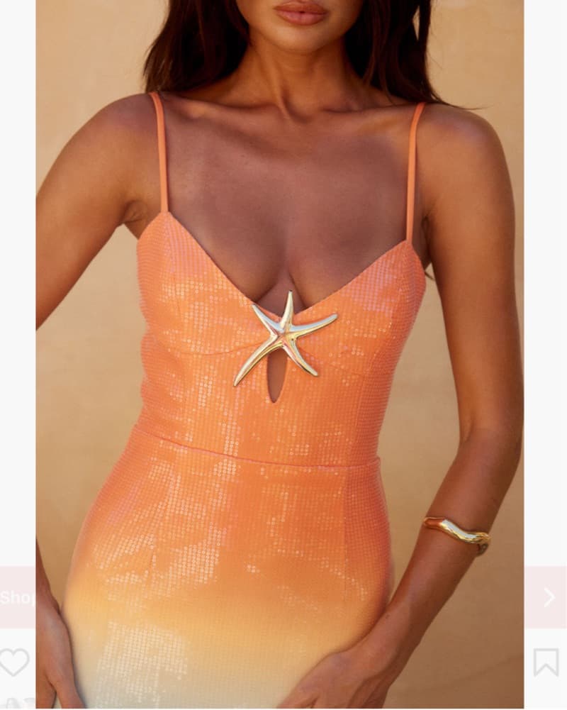 Ombre Midi Sequin Dress - Image 2
