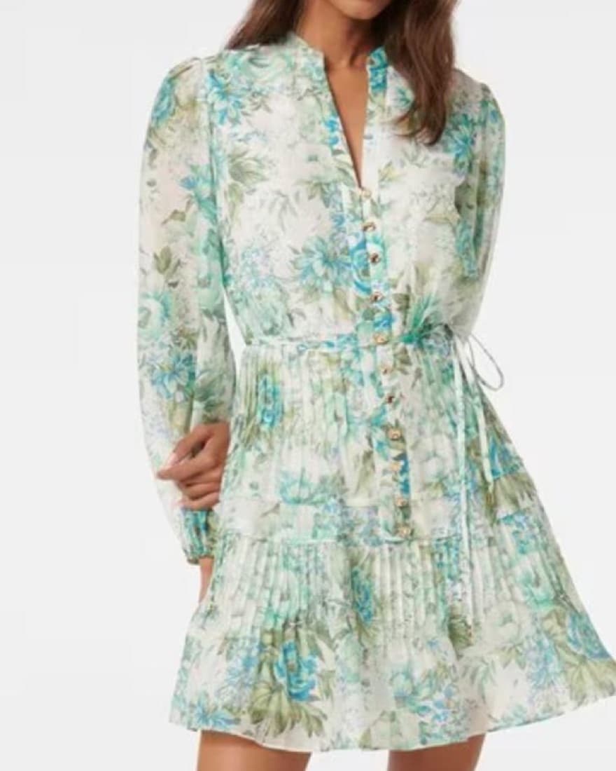 Flowy Floral Midi Dress - Image 1