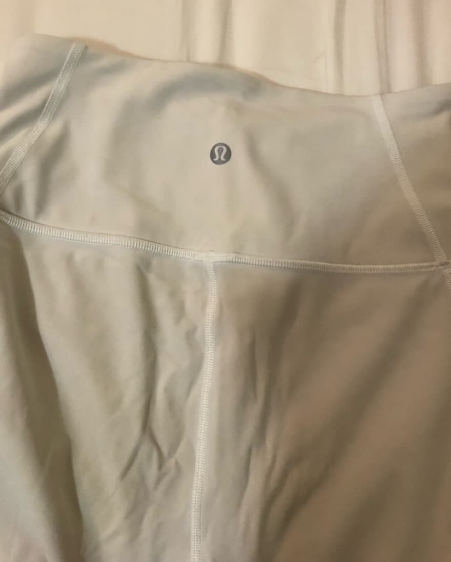 Lululemon Capri White Leggings - Image 2