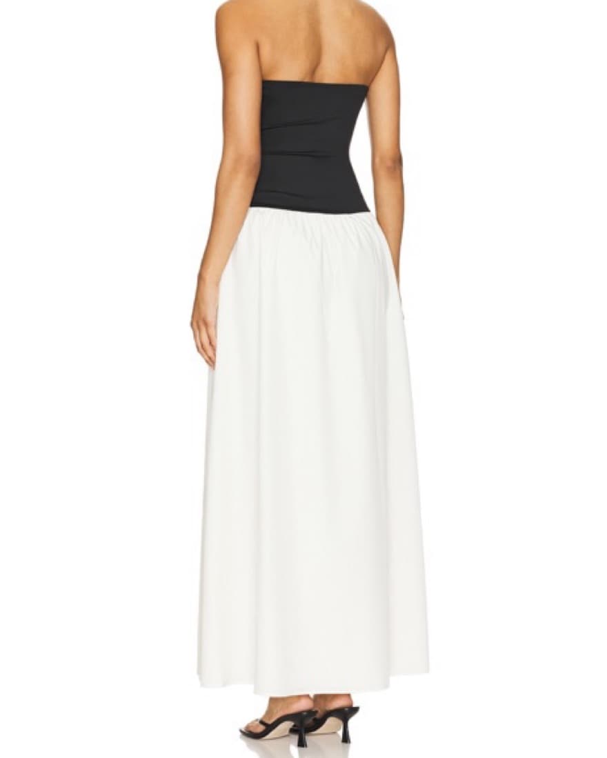 Revolve Black and White Vega Maxi Dress - Image 3