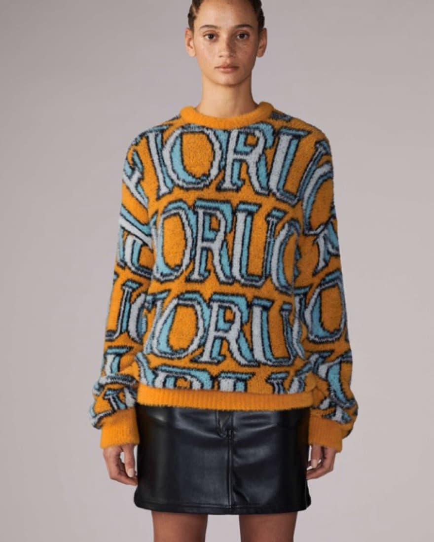 Fiorucci Unisex Monogram Logo Knit - Image 1