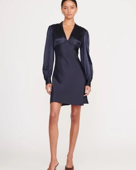 Staud Navy Rosenda Dress - Image 1