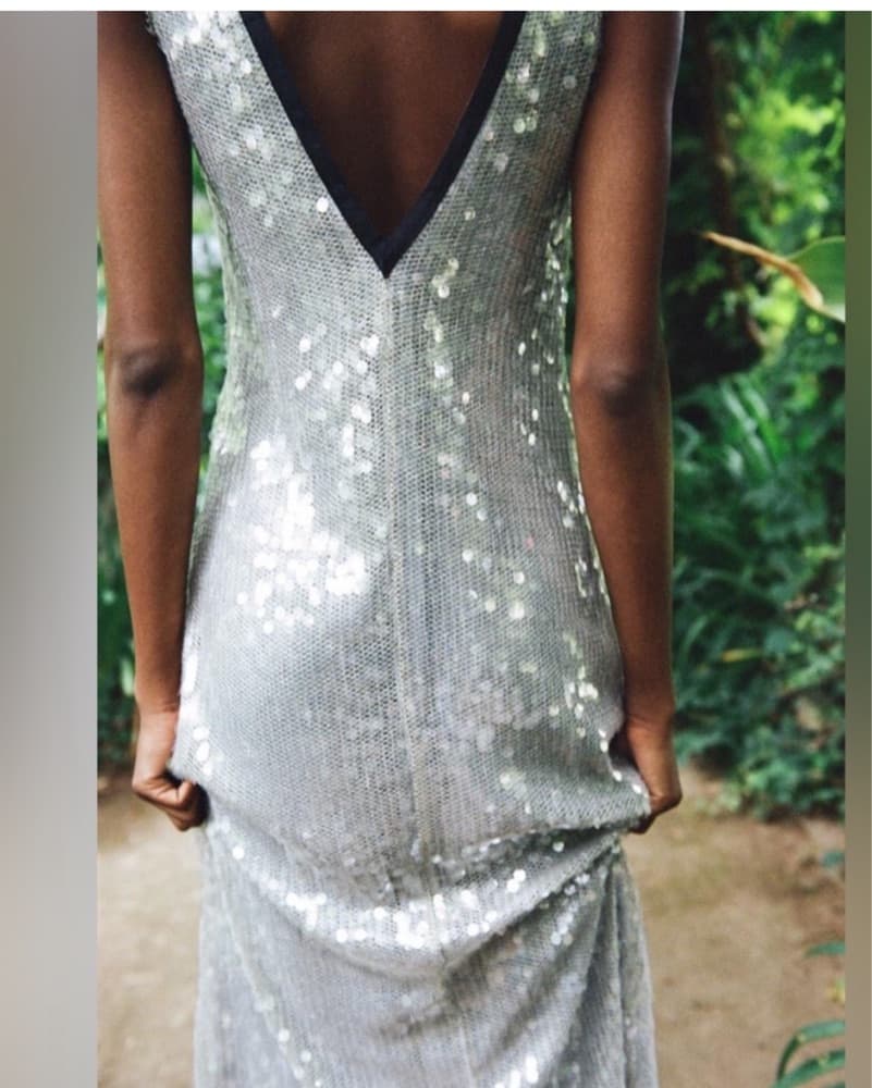 Zara XS Sequin Dress - Image 3