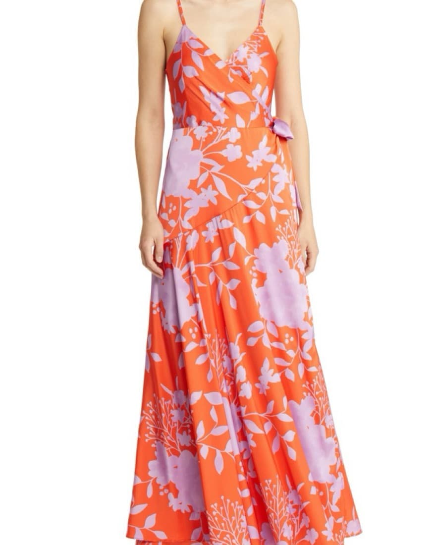 Hutch Floral Wrap Dress - Image 1
