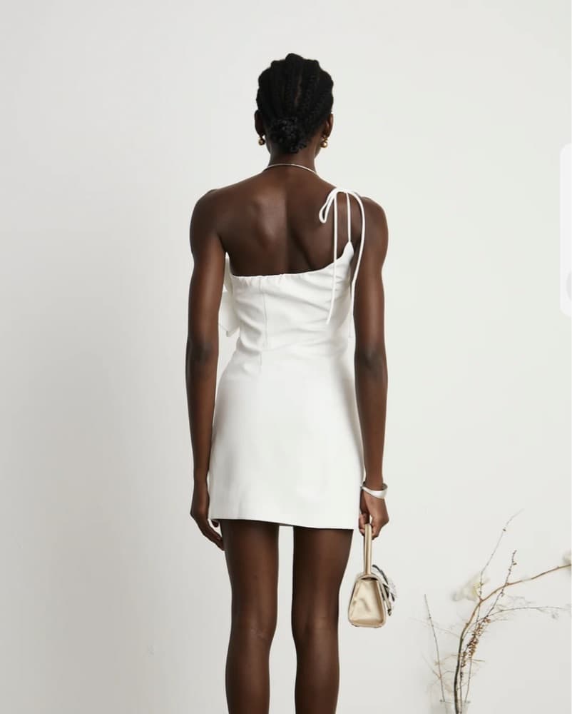 Miss Rosier Liane White Floral Dress - Image 4
