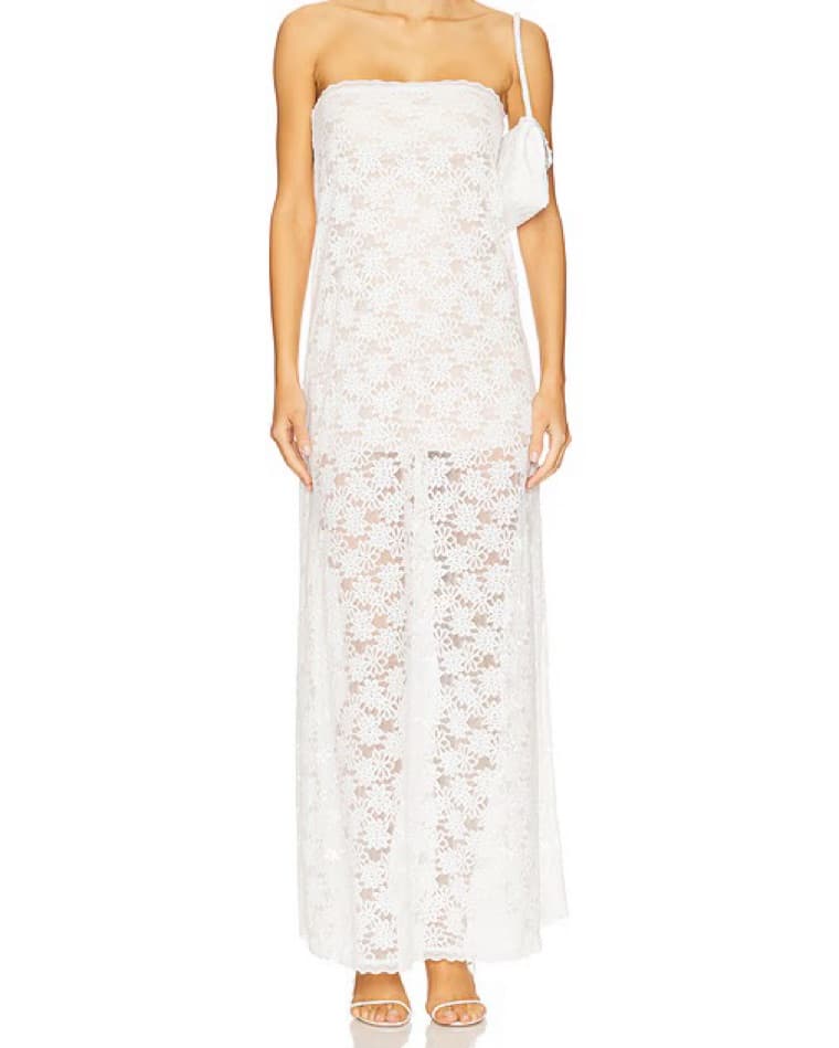 Runaway The Label Maxi Dress in White - Image 1
