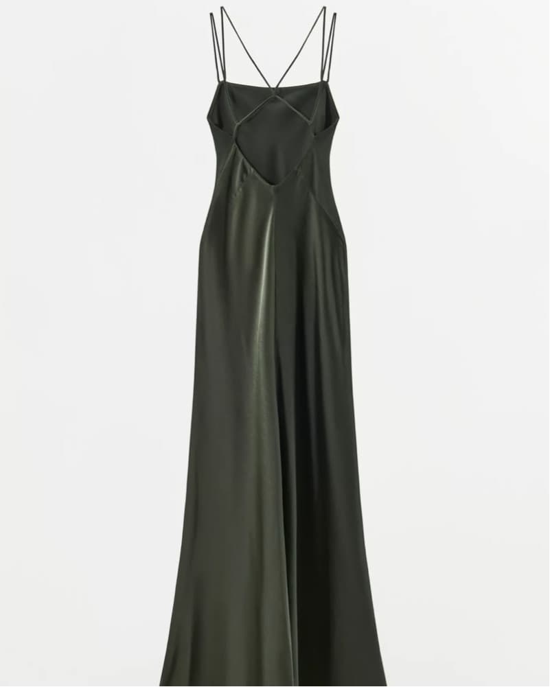 Zara Limited Edition Satin Long Dress - Image 2