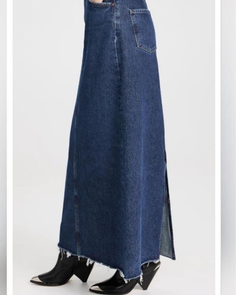 Agolde hilla denim skirt - Image 4