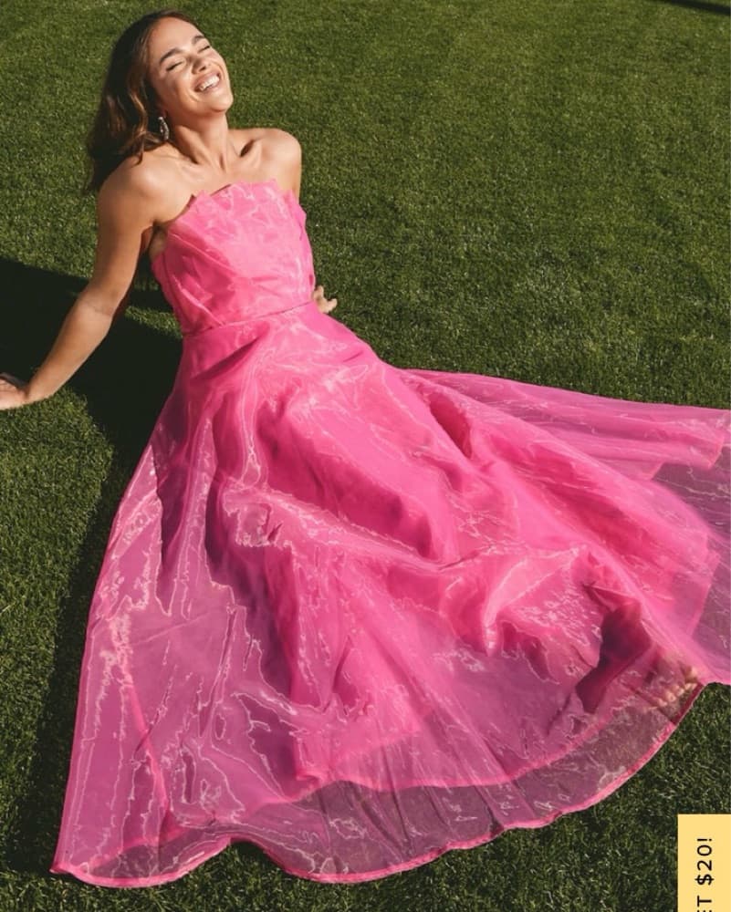 Vibrant Fuchsia Ball Gown - Image 1