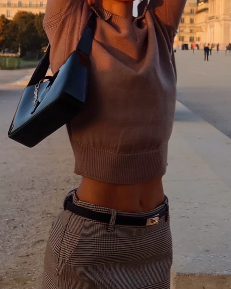 Sleek Camel Knit Outfit - Image 2