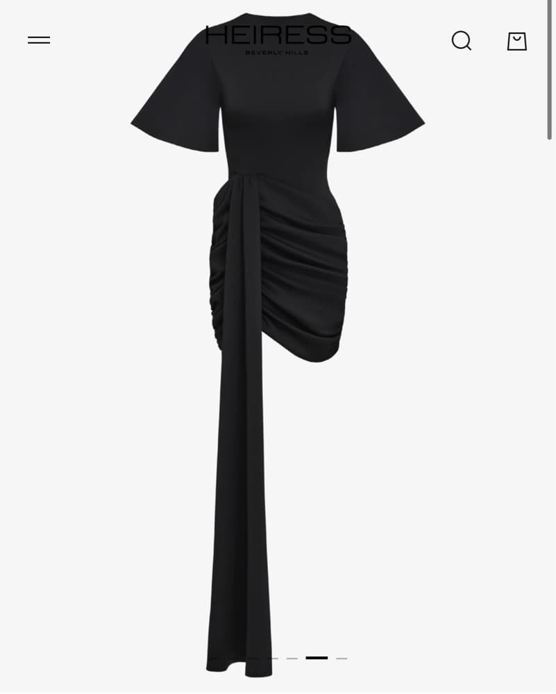 Heiress Draped T Shirt Dress - Image 3
