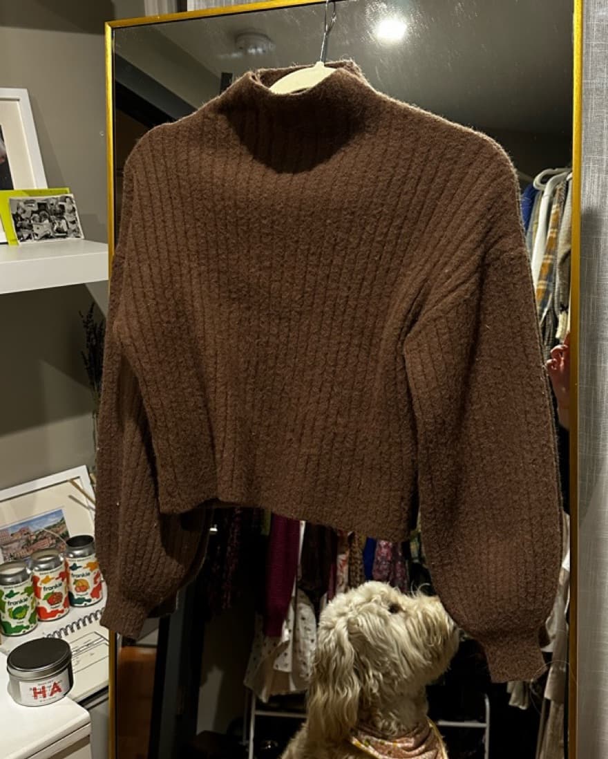 Ribbed Turtle Neck Sweater - Image 2