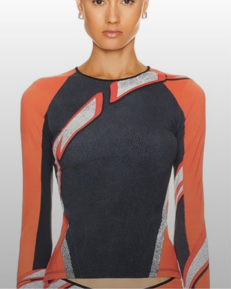 Miaou Long Sleeve Funky Top - Image 1