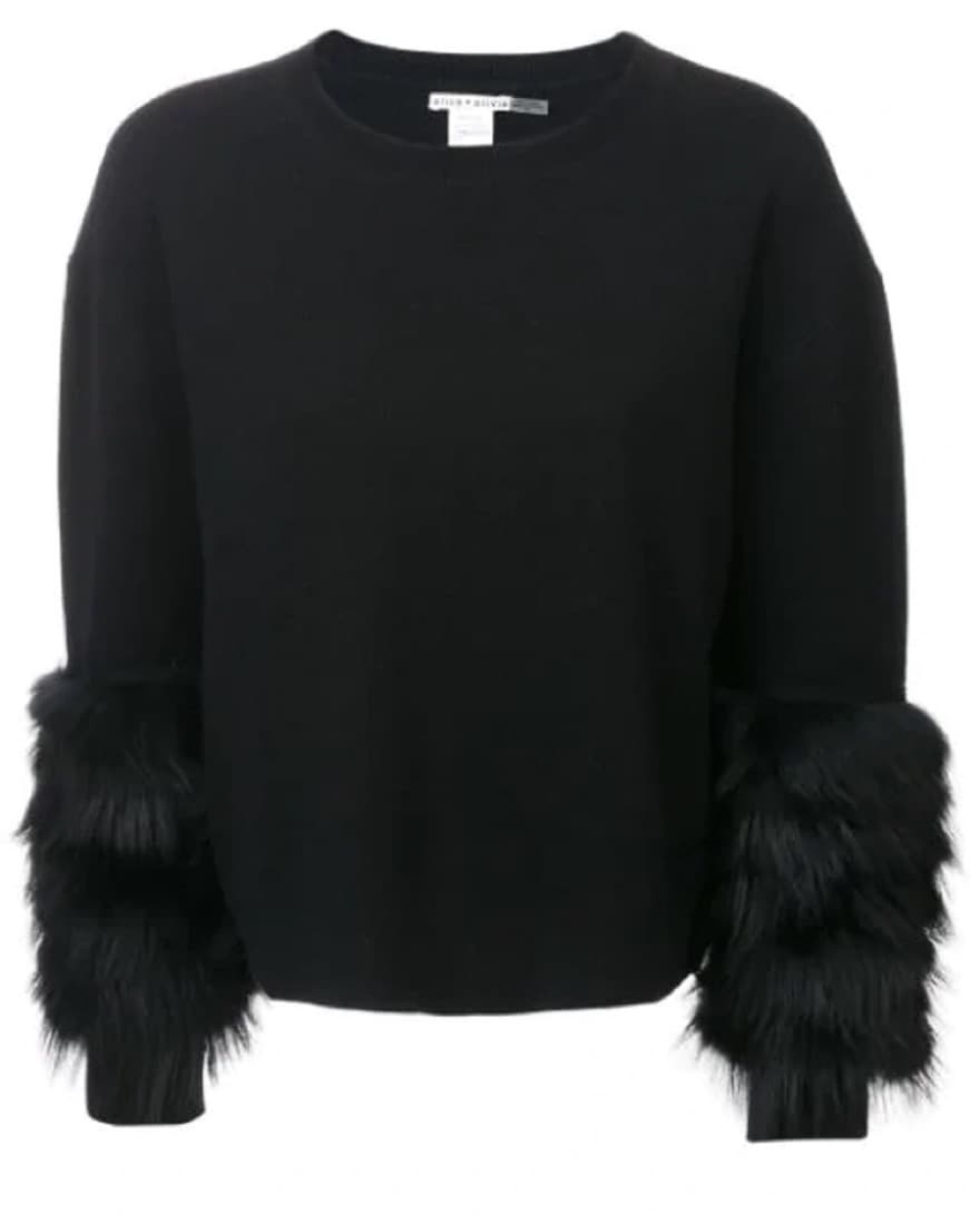 Alice + Olivia Genuine Fox Fur Sweater - Image 1