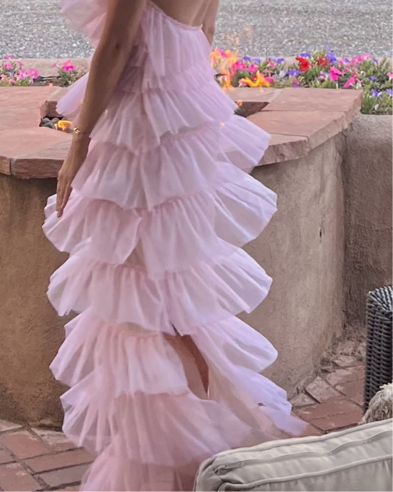 The Bar Pink Ruffle Dress - Image 6
