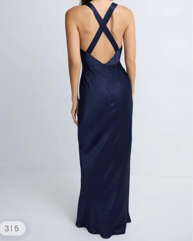 Shona Joy Navy Blue Gown - Image 2
