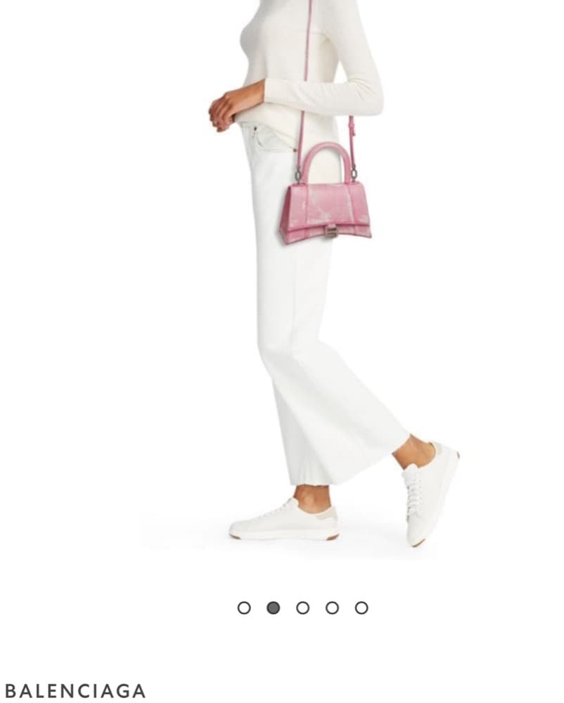 Balenciaga Hourglass Printed Leather Satchel - Image 3