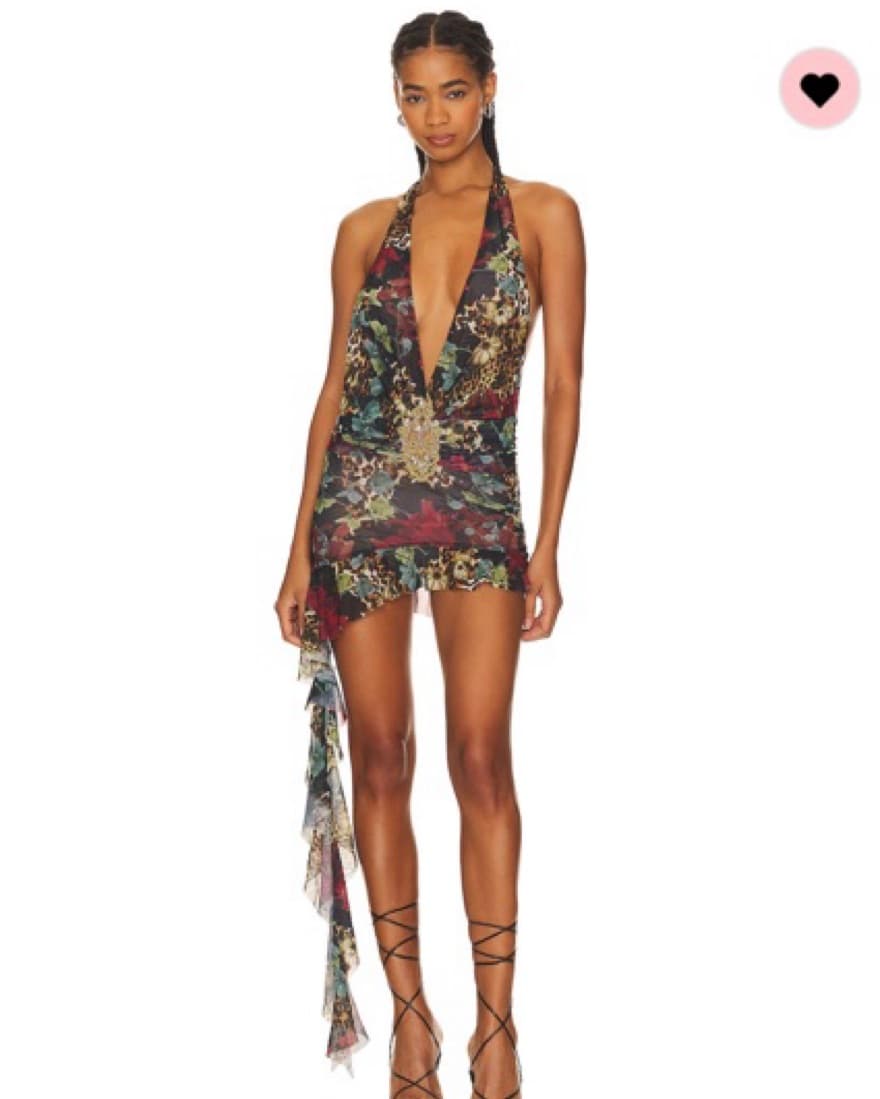 Jaded London Cindy Mini Dress Cheetah - Image 4